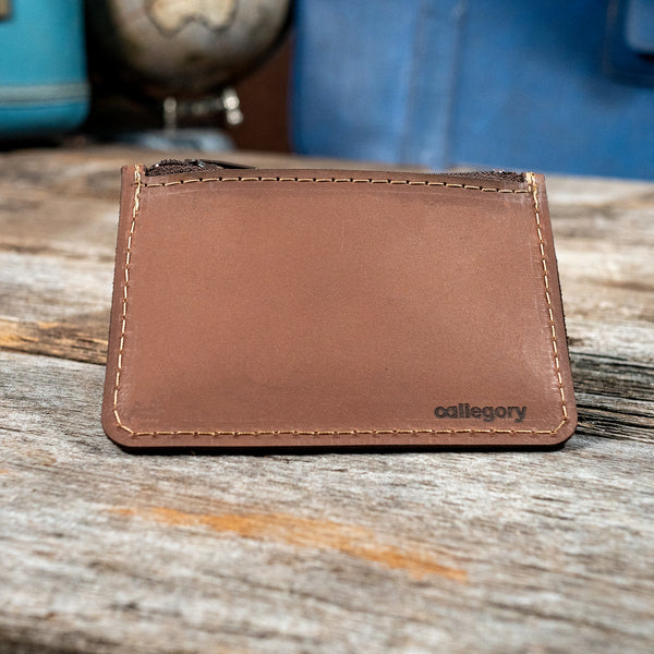 Leather Zipper Wallet
