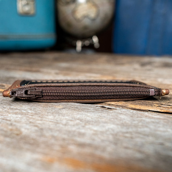 Leather Zipper Wallet
