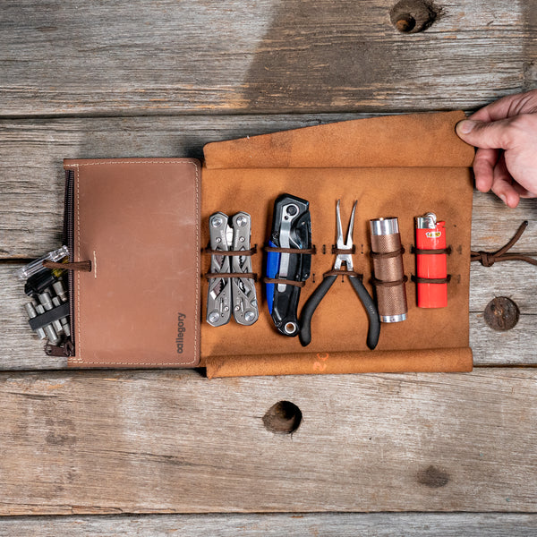 Adjustable Leather Tool Roll