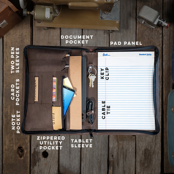 Rockefeller Portfolio | Medium Padfolio & Tech Case