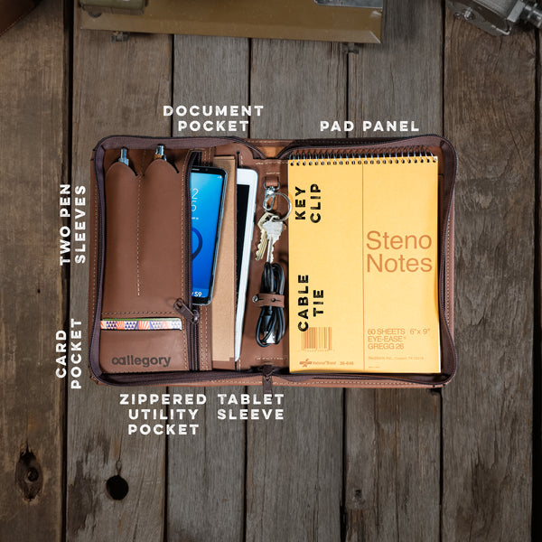 Rockefeller Portfolio | Small Padfolio & Tech Case