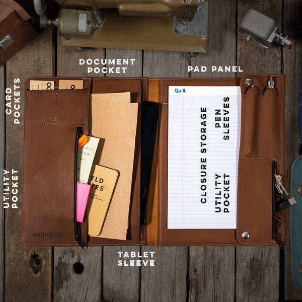 Walker Portfolio | Large Padfolio & Tech Case