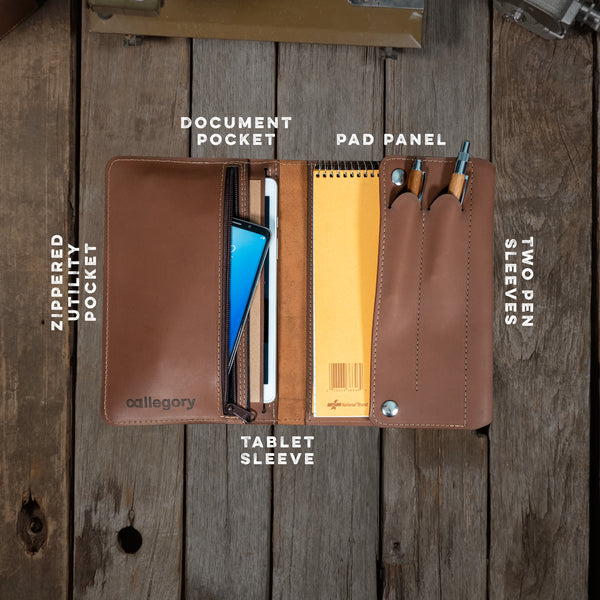 Walker Portfolio | Small Padfolio & Tech Case