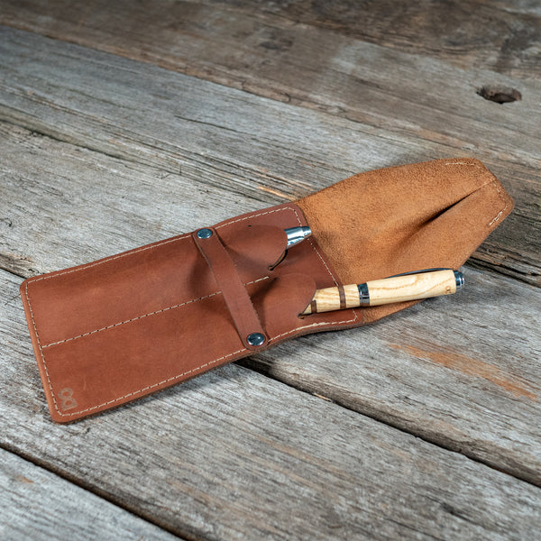 Leather Two-Pen Case