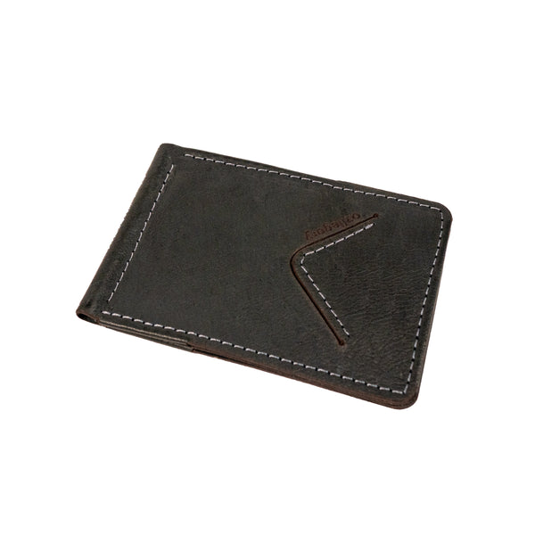 Check Money Clip Wallet in Charcoal - Men | Burberry® Official