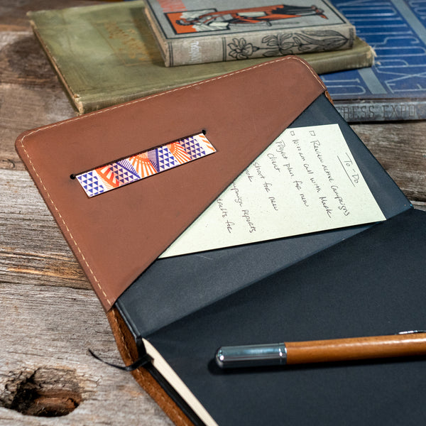 Frost A5 Journal | Refillable Leather Cover for A5 Notebooks with Pen Sleeve