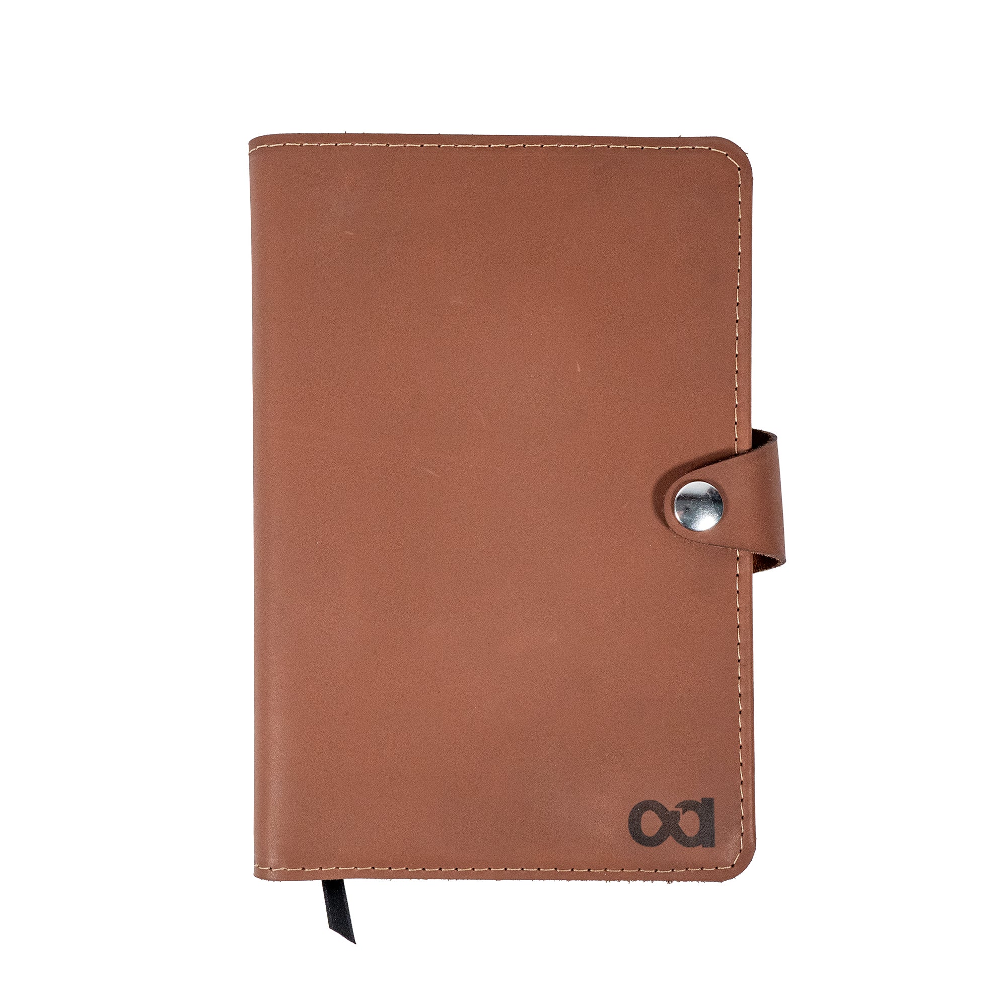 Personalized Refillable 6 Ring Rustic Leather A6 Journal Cover 