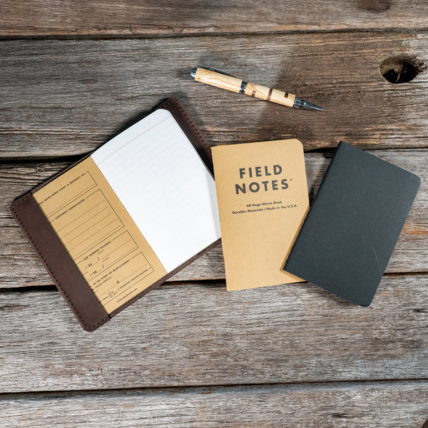 Dickinson Pocket Journal | Refillable Leather Cover for Field Notes & Cahier