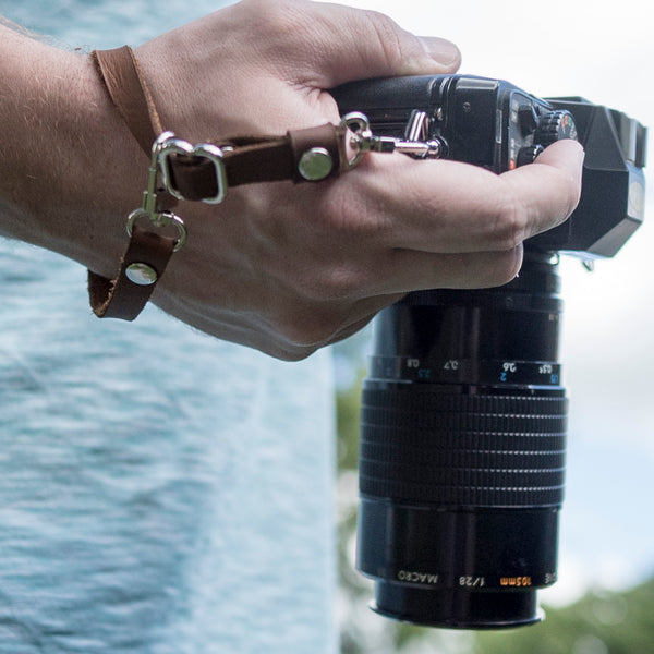 Content Camera Strap | Leather Three-way Crossbody, Neck Strap, & Wrist Leash