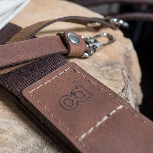 Content Camera Strap | Leather Three-way Crossbody, Neck Strap, & Wrist Leash