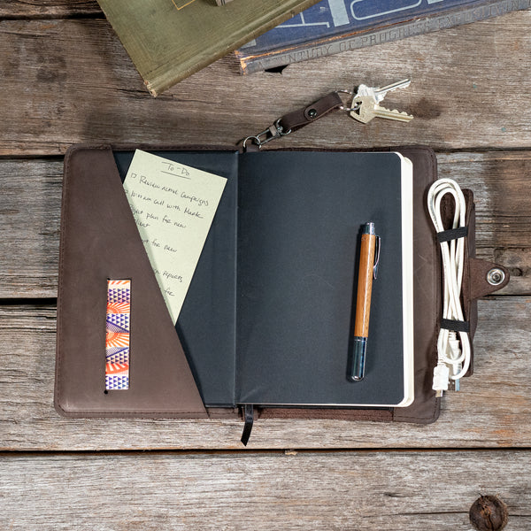 Twain A5 Journal | Full-featured Refillable Leather Cover for A5 Notebooks