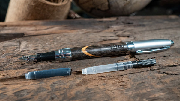 The Arc Edition | Rollerball or Fountain pen made with historic wood.