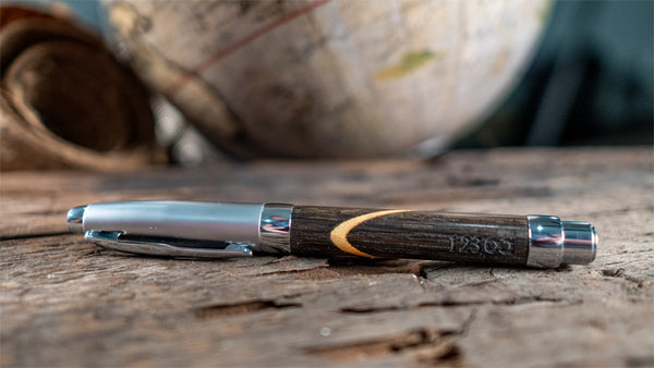 The Arc Edition | Rollerball or Fountain pen made with historic wood.